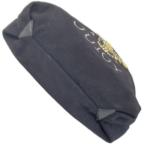 NEW Juicy Couture Eagle Wool Black Blue Gold Women's Bag Purse Handbag Tote NWT - Picture 8 of 16